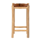 bali & pari Rivera Genuine Goat Leather Counter Stool - image 2