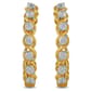Nova Star® Gold over Sterling Silver Lab Grown Diamond Earrings - image 2
