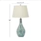 9th & Pike® Ceramic Round Blue Table Lamp - Set of 2 - image 8