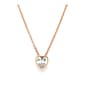 Rose Gold Plated Bezel Heart Pendant - image 1