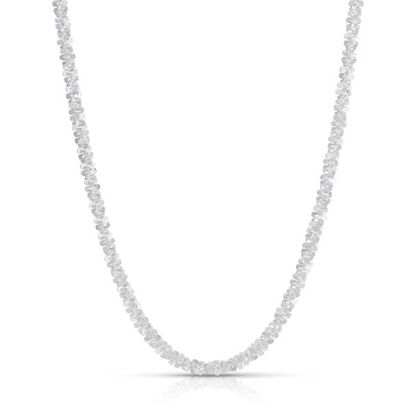 20in. Sterling Silver Sparkle Chain Necklace - image 