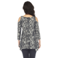 Womens White Mark Cold Shoulder Snake Maternity Tunic Blouse - image 4