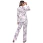 Womens White Mark 2pc. Long Sleeve Floral Pajama Set - image 2