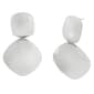 Steve Madden Silver Vintage Puffy Drop Earrings - image 1