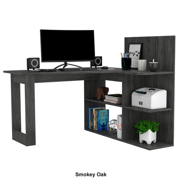 FM FURNITURE Fresno L-Shaped Computer Desk