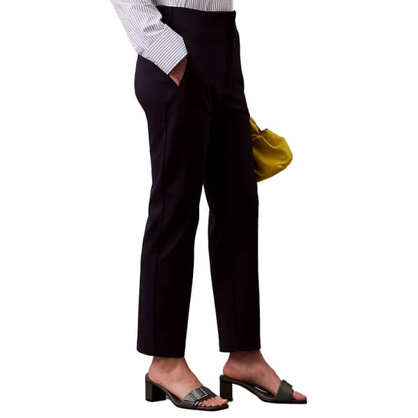 Womens Calvin Klein Pull On Ponte Pleated Pants