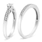 Haus of Brilliance Sterling Silver 1/3ctw. Diamond Bridal Set - image 3