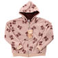 Girls (7-16) No Comment Sherpa Lined Bear Zip Up Hoodie/Keychain - image 1