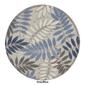Nourison Aloha Large Leaf Print Indoor/Outdoor Round Rug - image 10