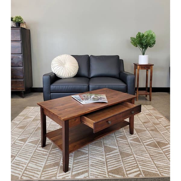 Casual Contemporary Living Solid Acacia Coffee Table
