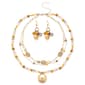 Ashley Cooper&#40;tm&#41; 3 Layer Beaded Necklace & Earring Set - image 1