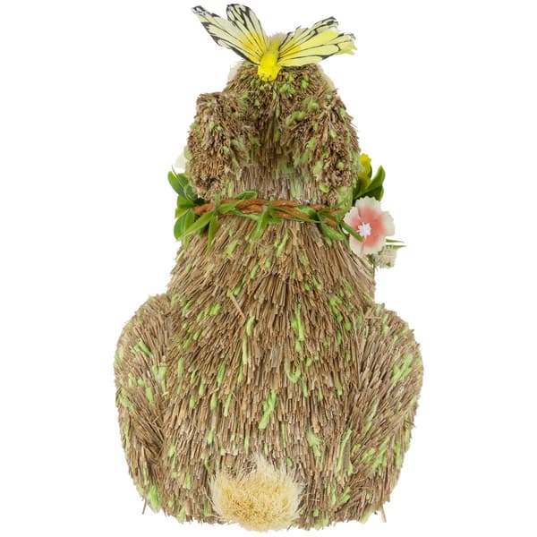 Northlight Seasonal Easter Bunny with Butterfly Straw Figurine