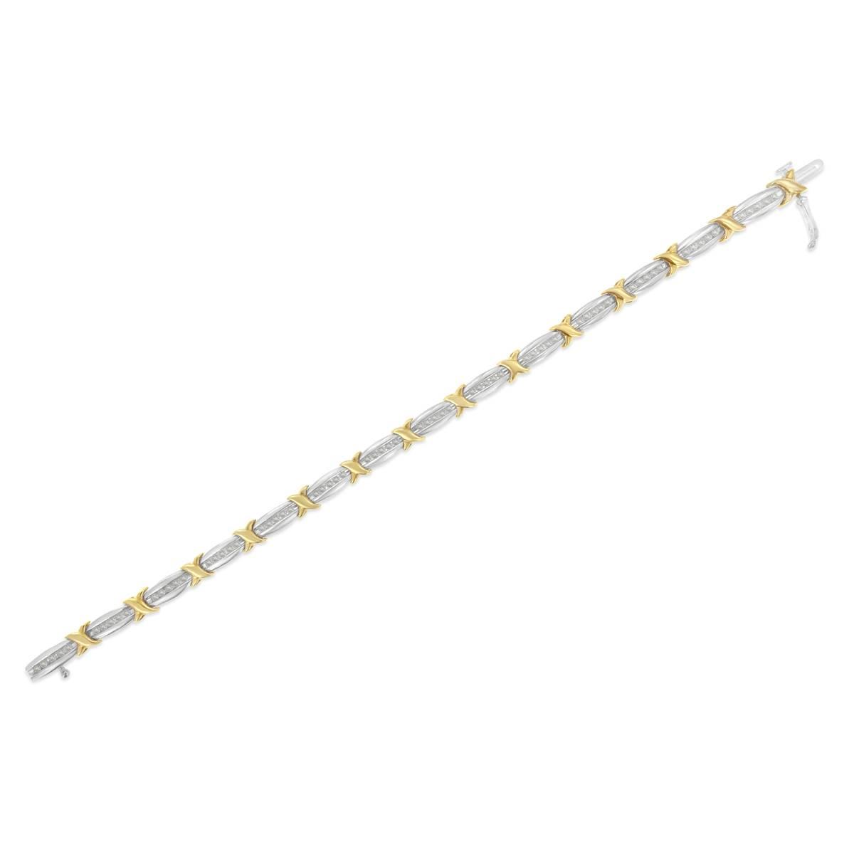 Diamond Classics™ Sterling Silver X-Link Tennis Bracelet