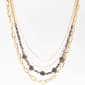 Ashley Cooper(tm) Layered Gold & Hematite Crystal Accent Necklace - image 1