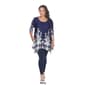 Plus Size White Mark Scroll Print Border Tunic - image 6