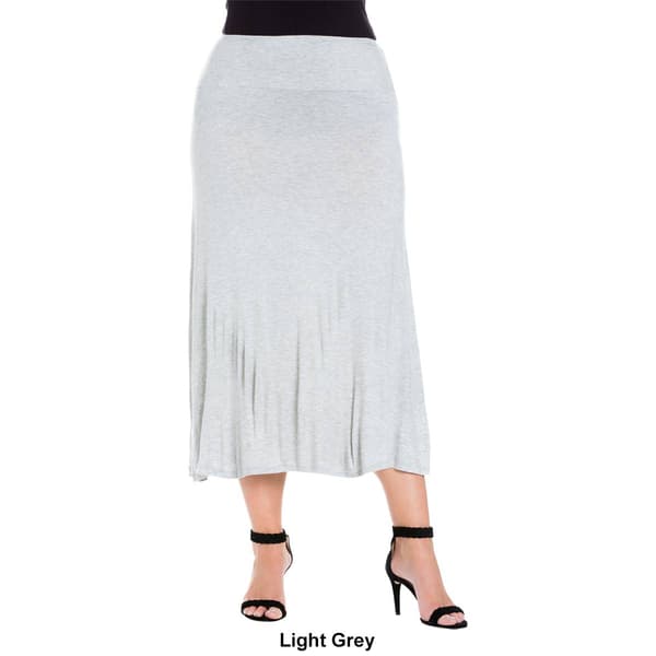 Plus Size 24/7 Comfort Apparel Maxi Skirt