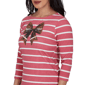 Petite Ruby Rd. Must Haves II Football Bow Stripe Tee - image 5