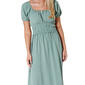 Derek Heart Juniors Smocked Waist Puff Sleeve Maxi Dress - image 3