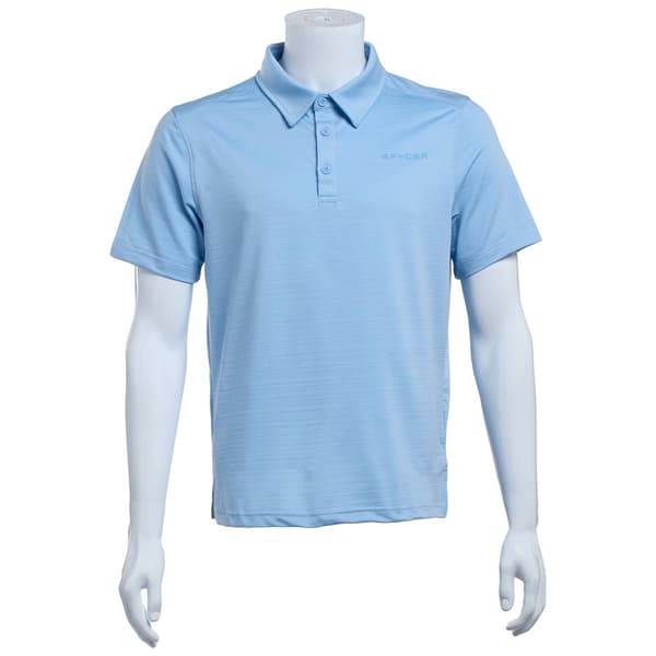 Mens Spyder Jacquard Short Sleeve Polo - image 