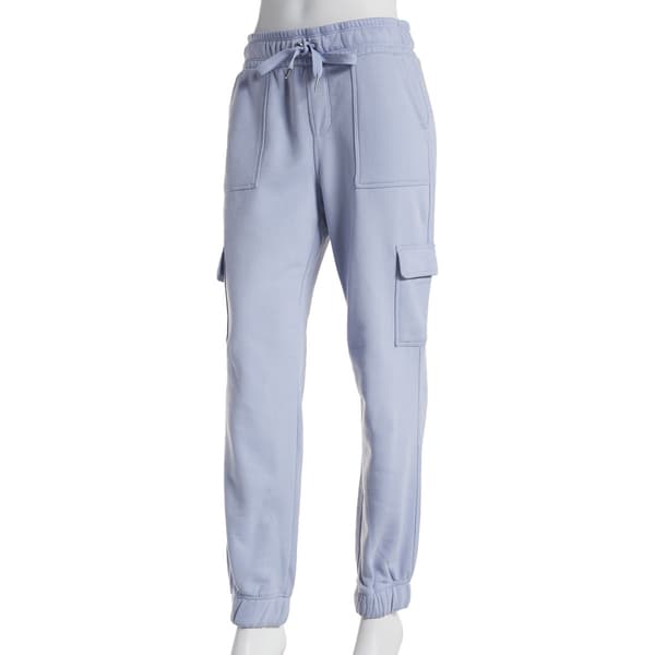 Calvin Klein Performance Poplin Capri Cargo Pants in Blue