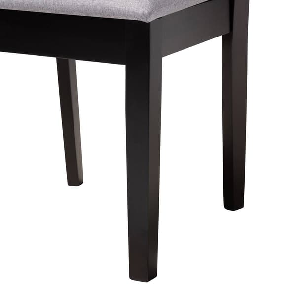 Baxton Studio Kara Modern Dark Brown Wood 5pc. Dining Set