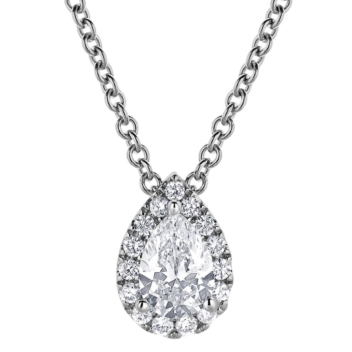 Nova Star® 14kt. White Gold 3/8ctw. Lab Grown Diamond Pendant