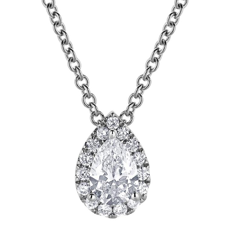 Nova Star® 14kt. White Gold 3/8ctw. Lab Grown Diamond Pendant