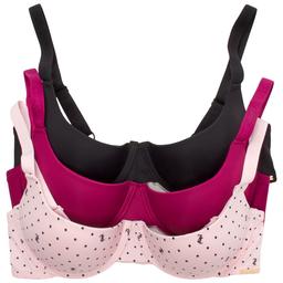 Womens Juicy Couture 3pk. Lace Molded Push-Up Bras - JC3938-3PKJ