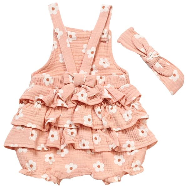 Baby Girl (NB-9M) Emily & Oliver® Daisy Bubble Romper & Headband