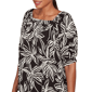 Petite Skye&#8217;s the Limit Spicy Graphic Tropical Leaf Blouse - image 5
