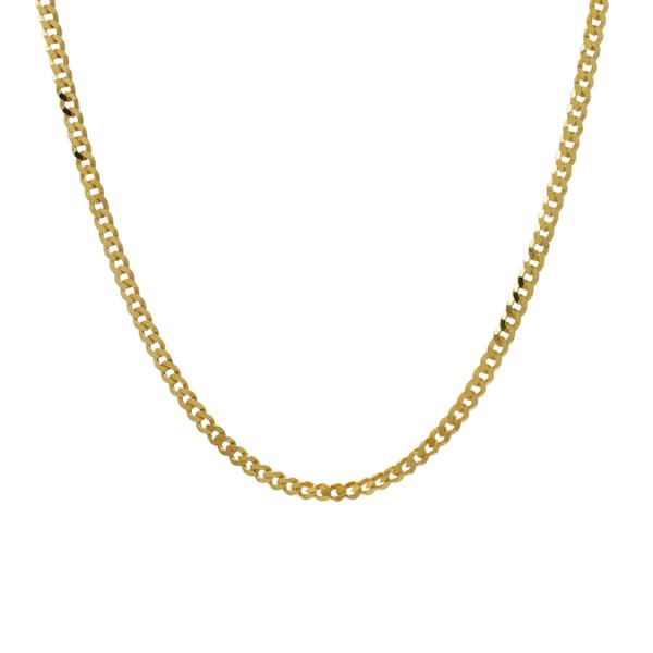 20in. Polished Vermeil Grometta Chain Necklace - image 