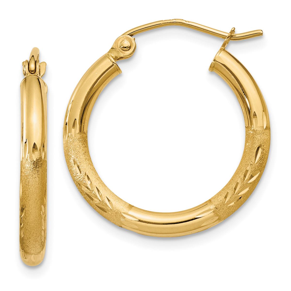 Gold Classics™ 14kt. Gold 20mm Polished Hoop Earrings