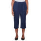 Womens Alfred Dunner Free Spirit Knit Denim Capri Pants - image 1