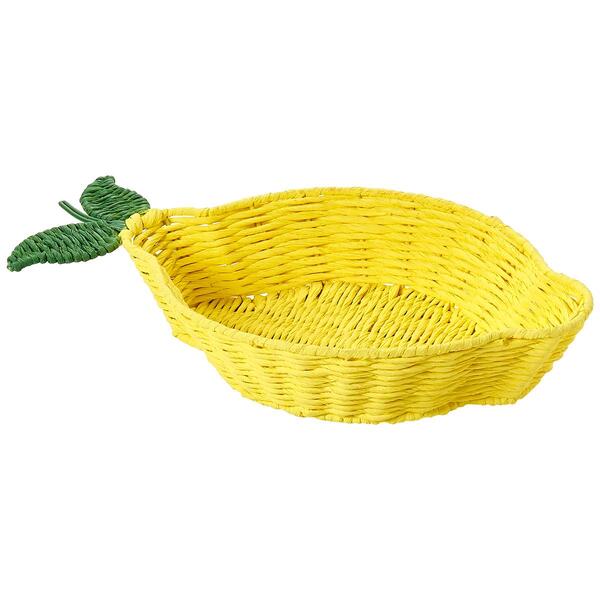 Home Essentials Lemon Woven Fruit Basket - image 
