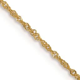 Gold Classics(tm) 1mm. 14k Gold Singapore Chain Necklace