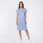 Womens Charmour Henley Nightshirt W/Daisy Chest Screen - image 1
