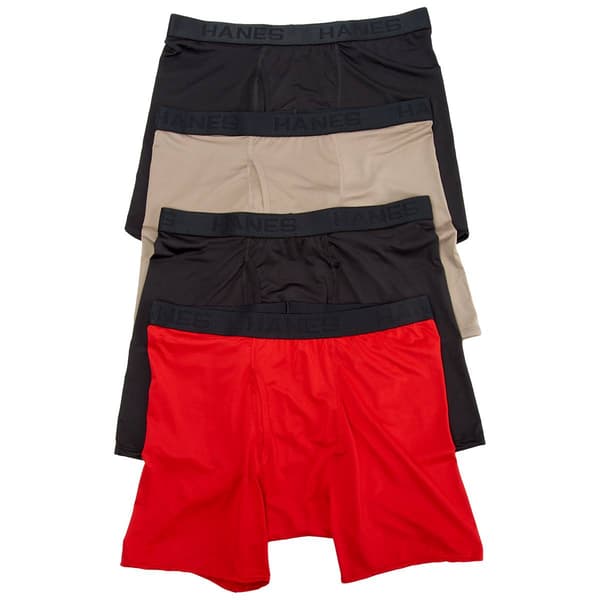 Mens Hanes(R) Ultimate Comfort Sport Briefs - Red - image 