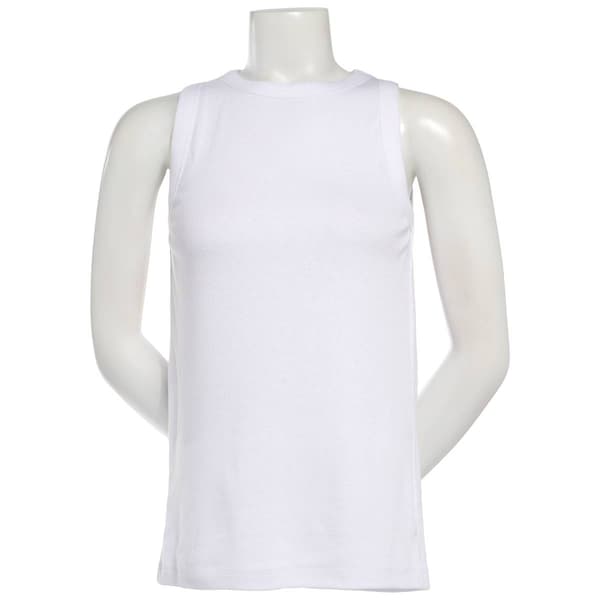 Womens Architect&#40;R&#41; 2x2 Rib High Neck Solid Tank Top - image 