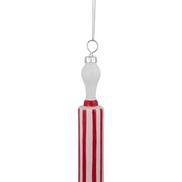 Northlight Seasonal Striped Rolling Pin Christmas Ornament