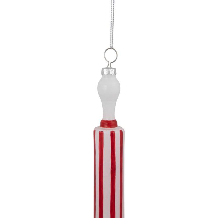 Northlight Seasonal Striped Rolling Pin Christmas Ornament