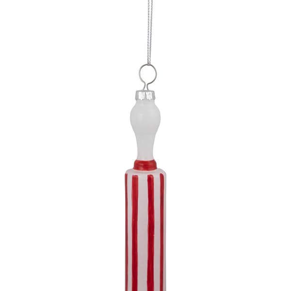 Northlight Seasonal Striped Rolling Pin Christmas Ornament