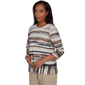 Petite Alfred Dunner Travel Advisory Scratched Stripe Blouse - image 3