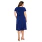 Plus Size R&M Richards Short Sleeve V-Neck Rhinestone Trim Dress - image 2