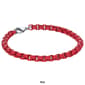 Mens Lynx Stainless Steel Acrylic Box Chain Bracelet - image 3