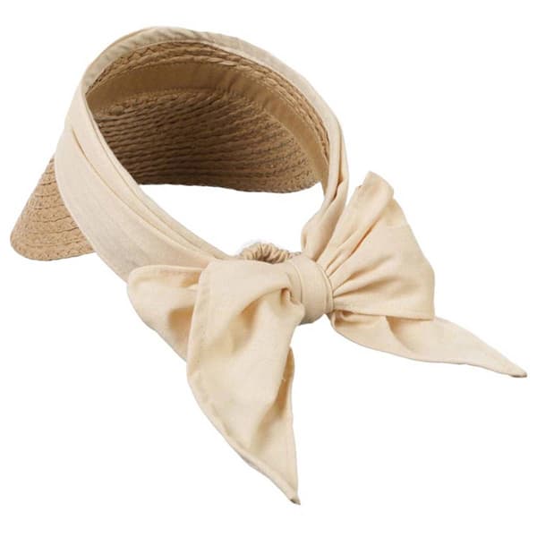 Womens Vince Camuto Tie Back Linen Visor