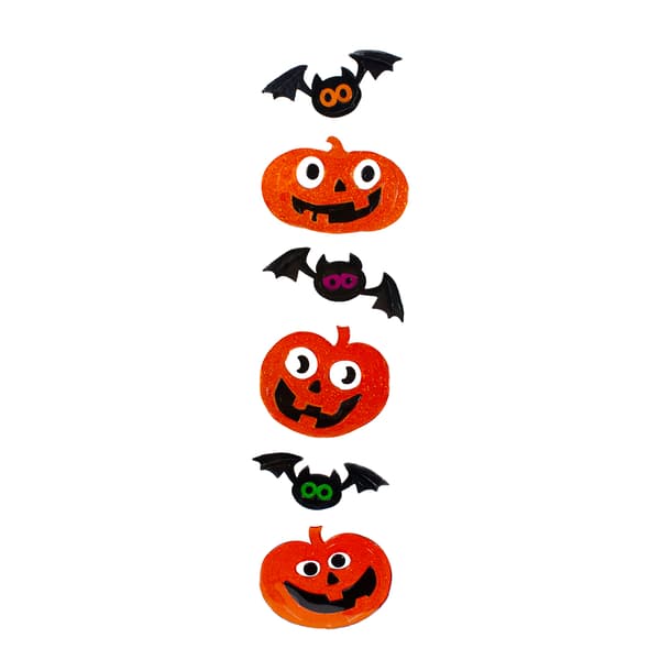 Northlight Seasonal Jack-O-Lantern Halloween Gel Window Clings - image 