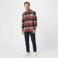 Mens Chaps Double Brush Stretch Flannel Shirt - Spice - image 3
