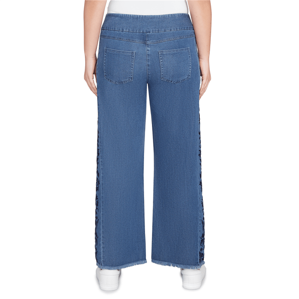 Womens Ruby Rd. Fall Flair Floral Bootcut Ankle Jeans
