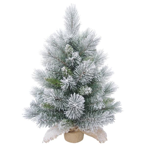 Frosted Tree in Burlap Bag - image 