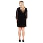Womens MSK Long Sleeve Rhinestone Cutout Neck Dress - image 2